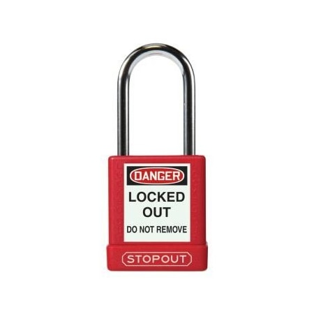 Accuform STOPOUT PLASTIC BODY ALUMINUM KDL820RD KDL820RD